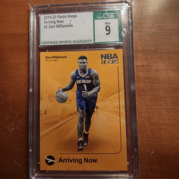 CSG 9 Zion Williamson now arriving one graded, Zion Plates silver, Optic Zion - Picture 1 of 4